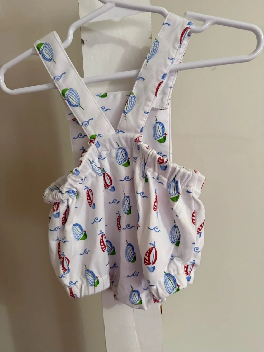New The Proper Peony Sawyer Sailboat Cross Back Bubble Romper